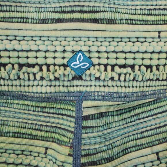 Prana Greene And Yellow Workout Leggings With Floral And Cactus Print - Picture 3 of 6